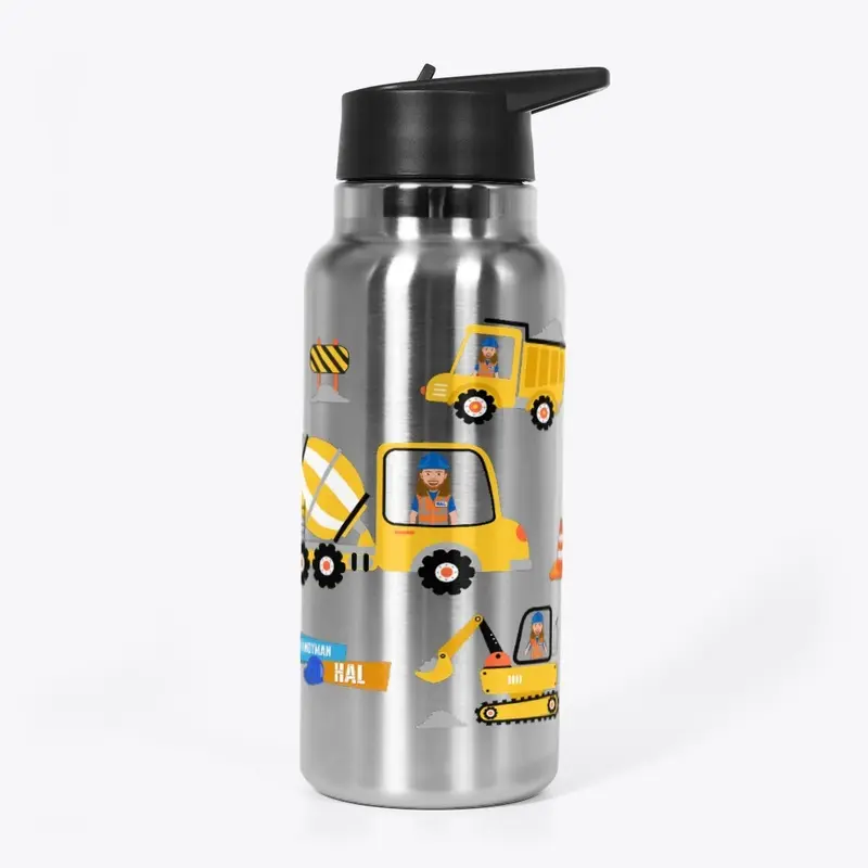 Roll with It Handyman Hal Water Bottle 